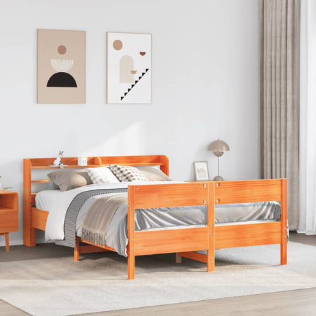 Bed Frame Without Mattress Solid Wood Pine