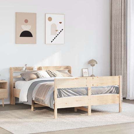 Bed Frame Without Mattress Solid Wood Pine