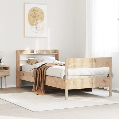 Bed Frame Without Mattress Solid Wood Pine