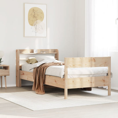 Bed Frame Without Mattress Solid Wood Pine