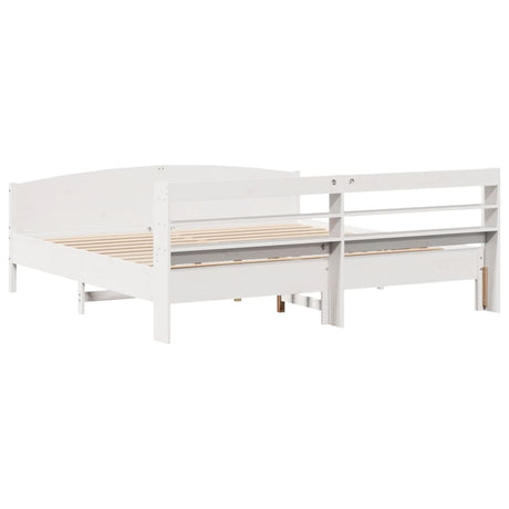 Bed Frame Without Mattress Solid Wood Pine