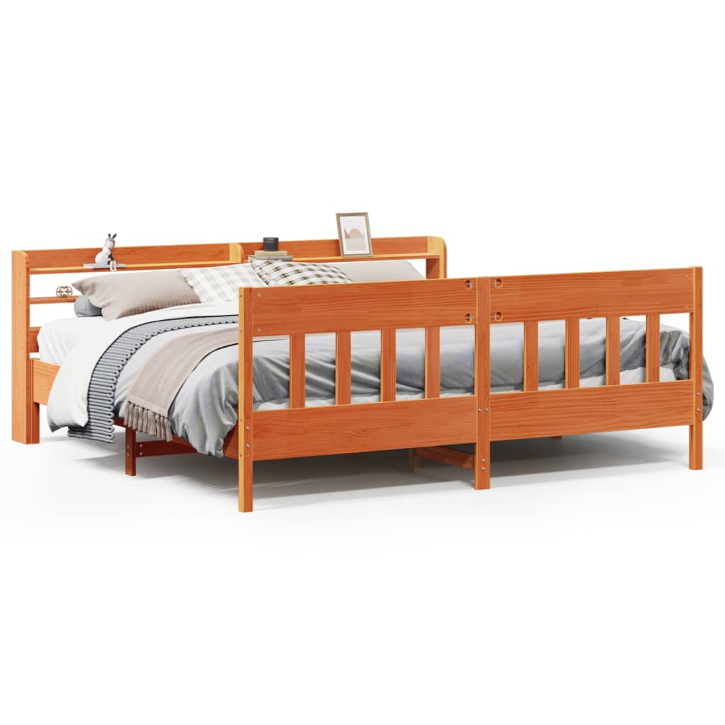 Bed Frame Without Mattress Solid Wood Pine