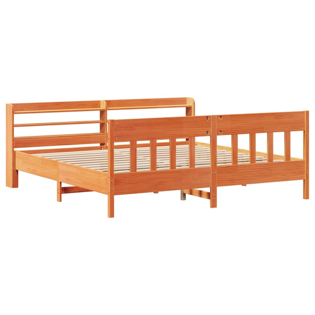 Bed Frame Without Mattress Solid Wood Pine
