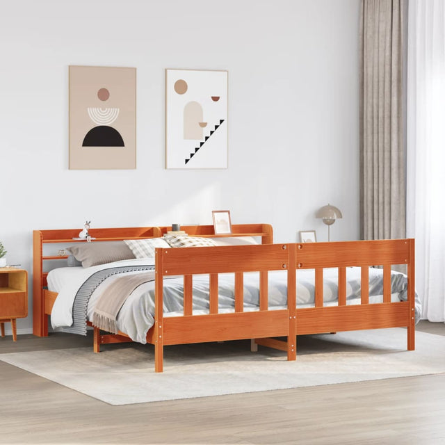 Bed Frame Without Mattress Solid Wood Pine