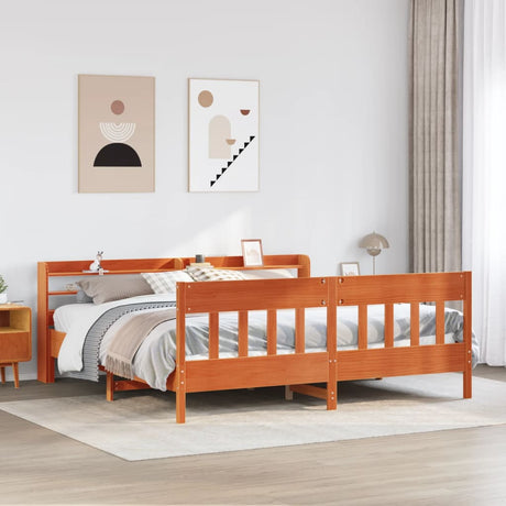 Bed Frame Without Mattress Solid Wood Pine