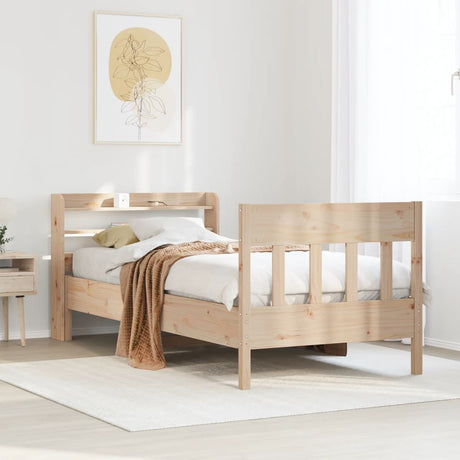 Bed Frame Without Mattress Solid Wood Pine