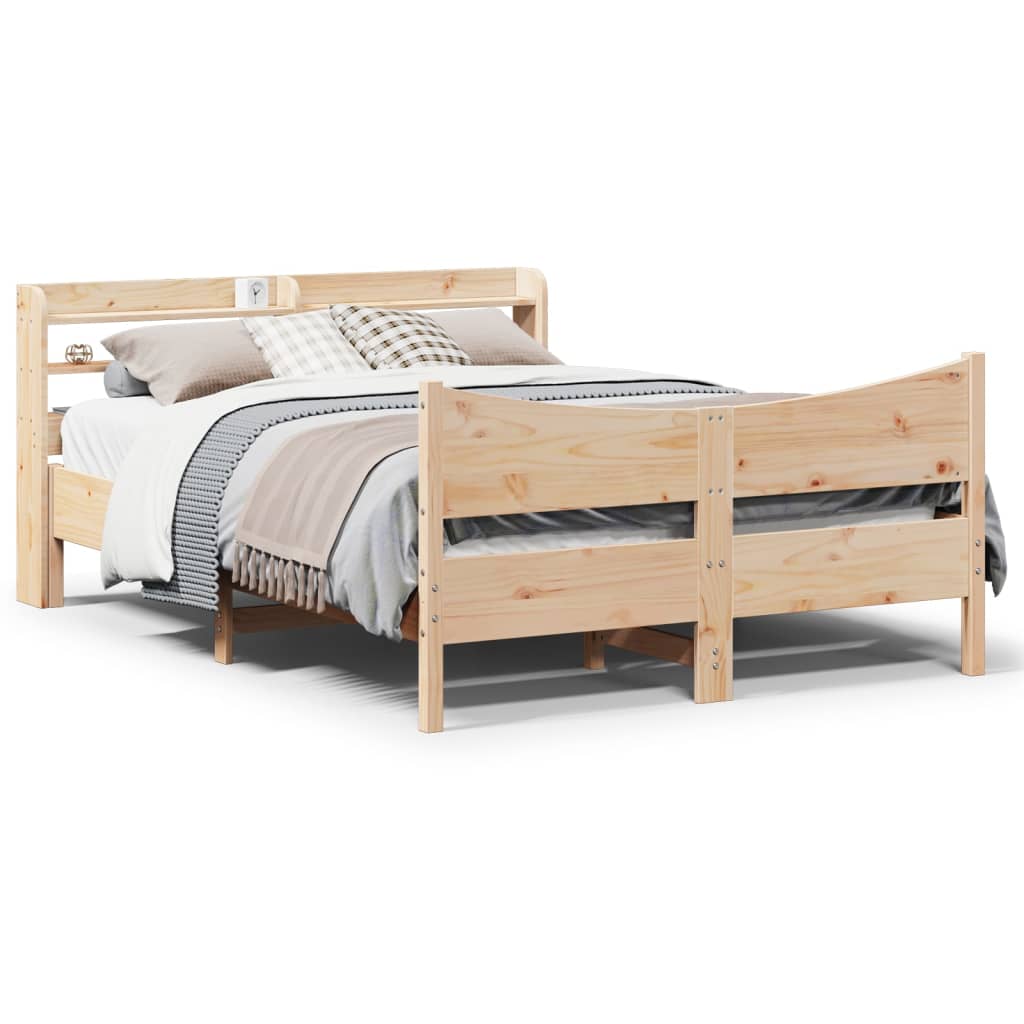Bed Frame With Headboard Super King Solid Wood Pine