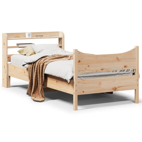 Bed Frame With Headboard Super King Solid Wood Pine