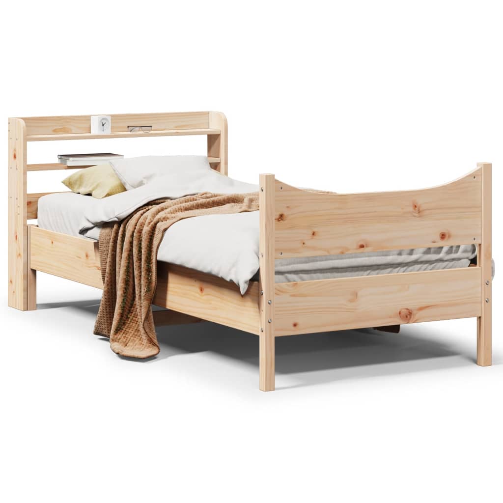 Bed Frame With Headboard Super King Solid Wood Pine