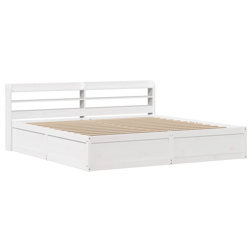 Bed Frame With Headboard Super King Solid Wood Pine