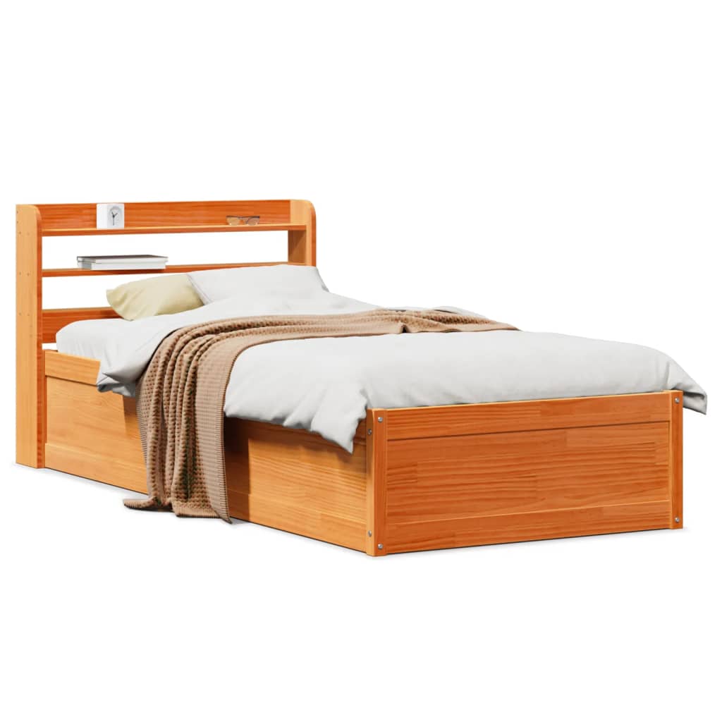Bed Frame With Headboard Super King Solid Wood Pine