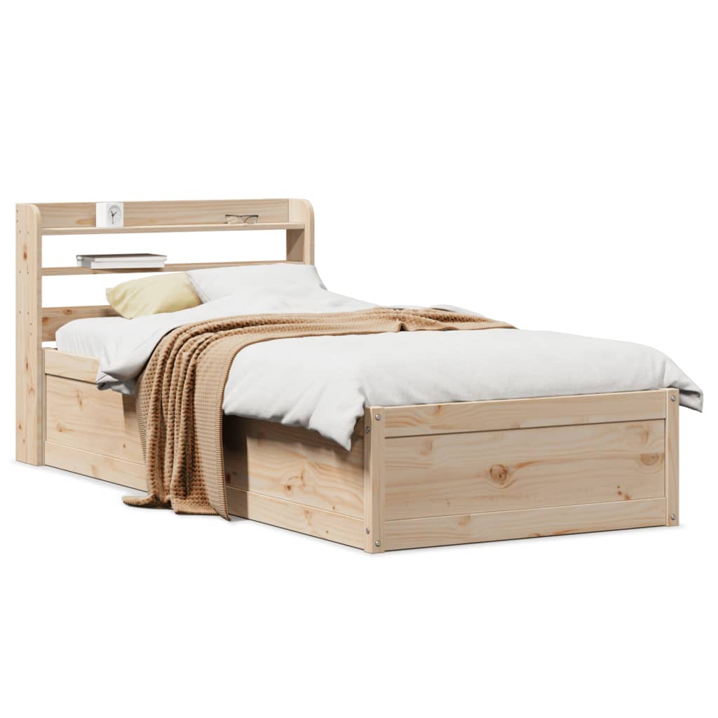 Bed Frame With Headboard Super King Solid Wood Pine