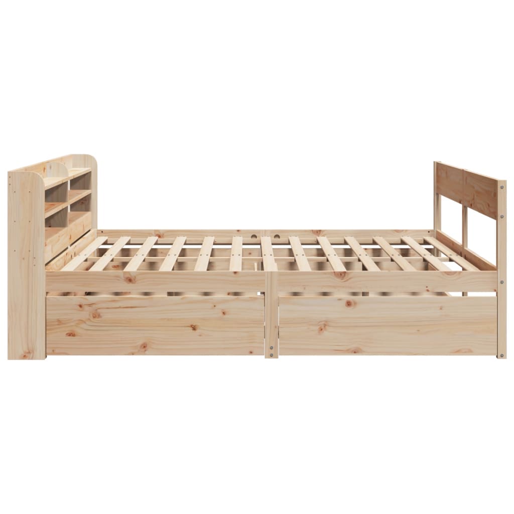Bed Frame Without Mattress Super King Solid Wood Pine