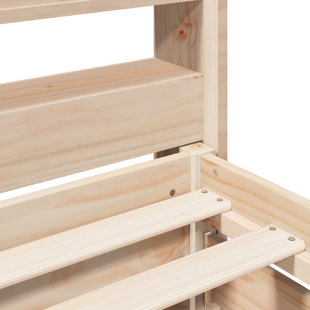 Bed Frame Without Mattress Super King Solid Wood Pine