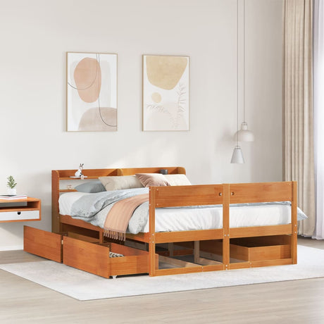 Bed Frame Without Mattress Super King Solid Wood Pine