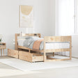 Bed Frame Without Mattress Super King Solid Wood Pine
