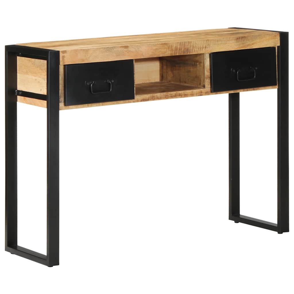 Console Table Multicolour 100X35X75 Cm Solid Wood Reclaimed