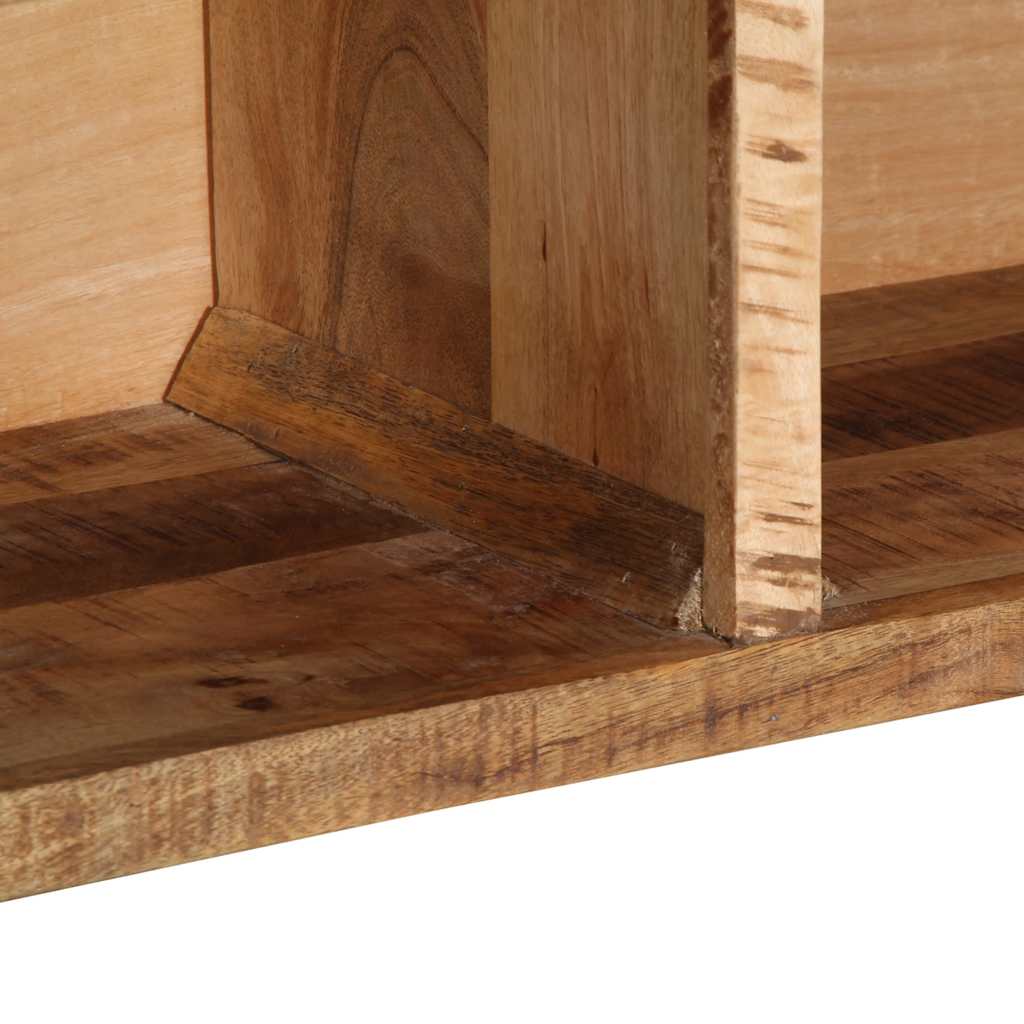 Tv Cabinet 80X30X25 Cm Solid Rough Wood Mango
