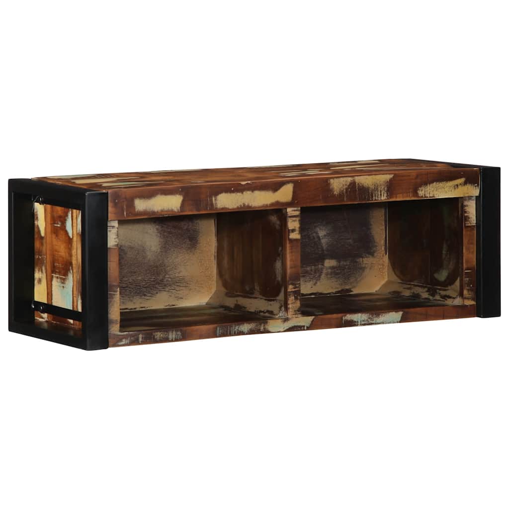 Tv Cabinet 80X30X25 Cm Solid Rough Wood Mango