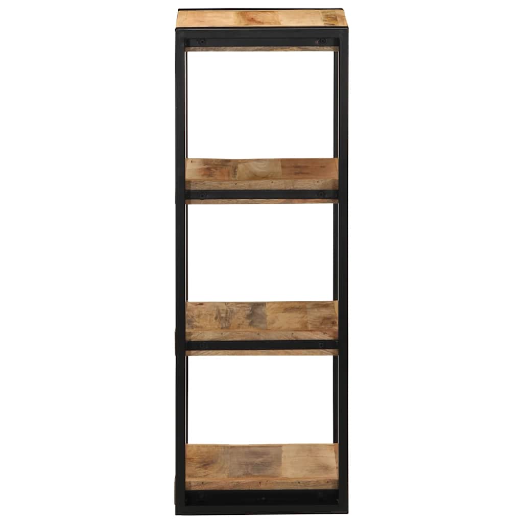 Wall Shelf 35X35X100 Cm Solid Rough Wood Mango