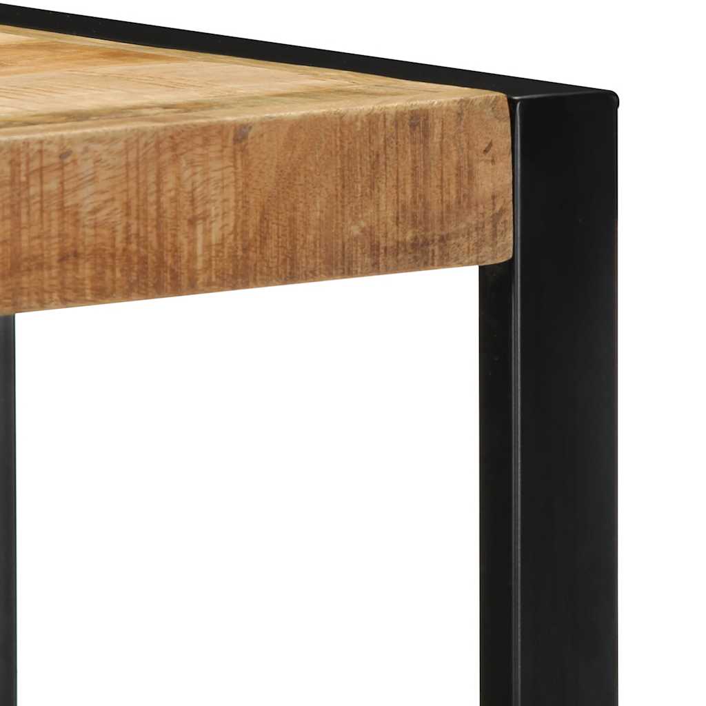 Wall Shelf 35X35X100 Cm Solid Rough Wood Mango