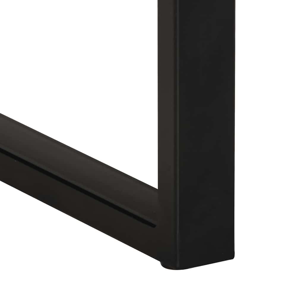 Side Table 35X35X50 Cm Solid Rough Wood Mango