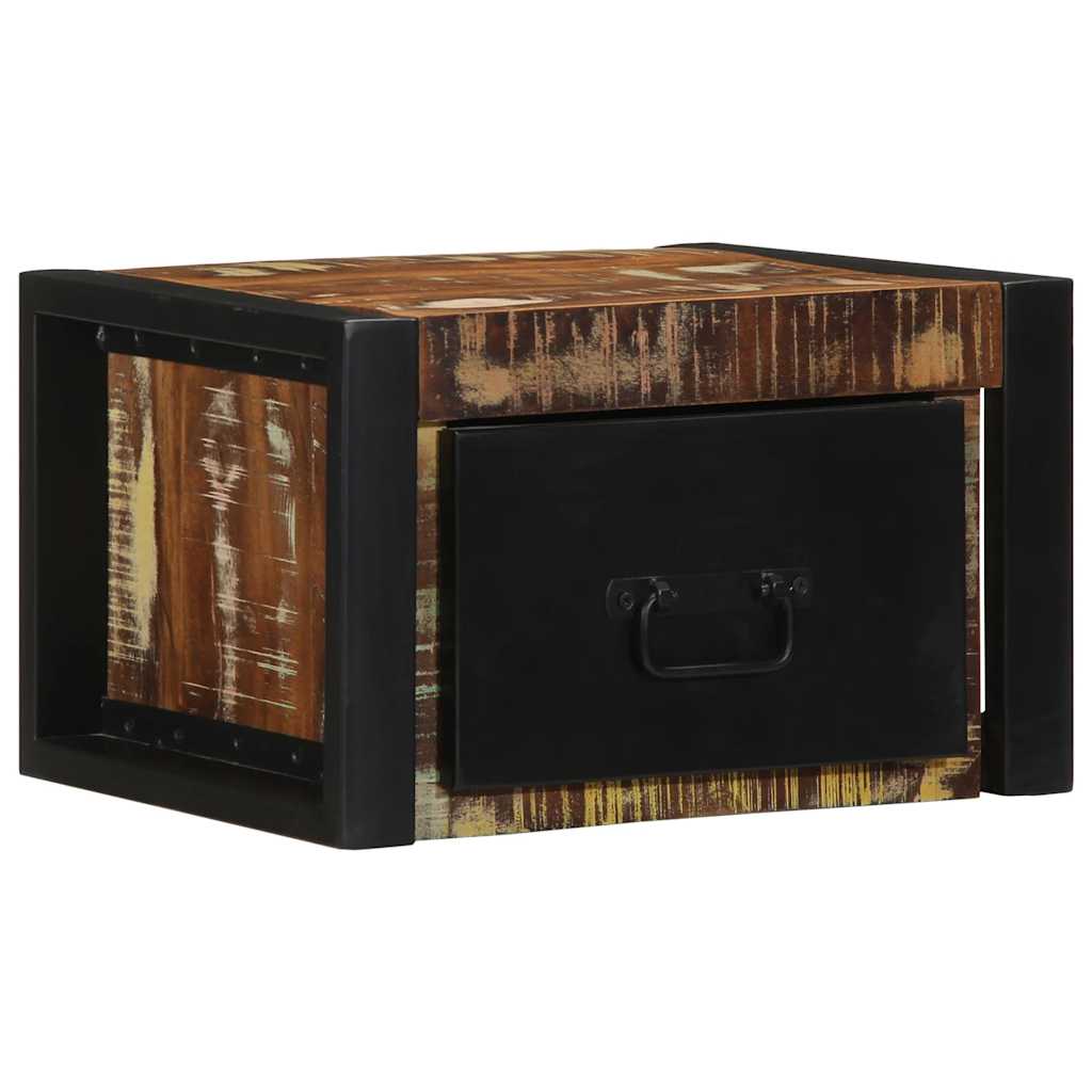 Bedside Cabinet 40X35X25 Cm Solid Rough Wood Mango