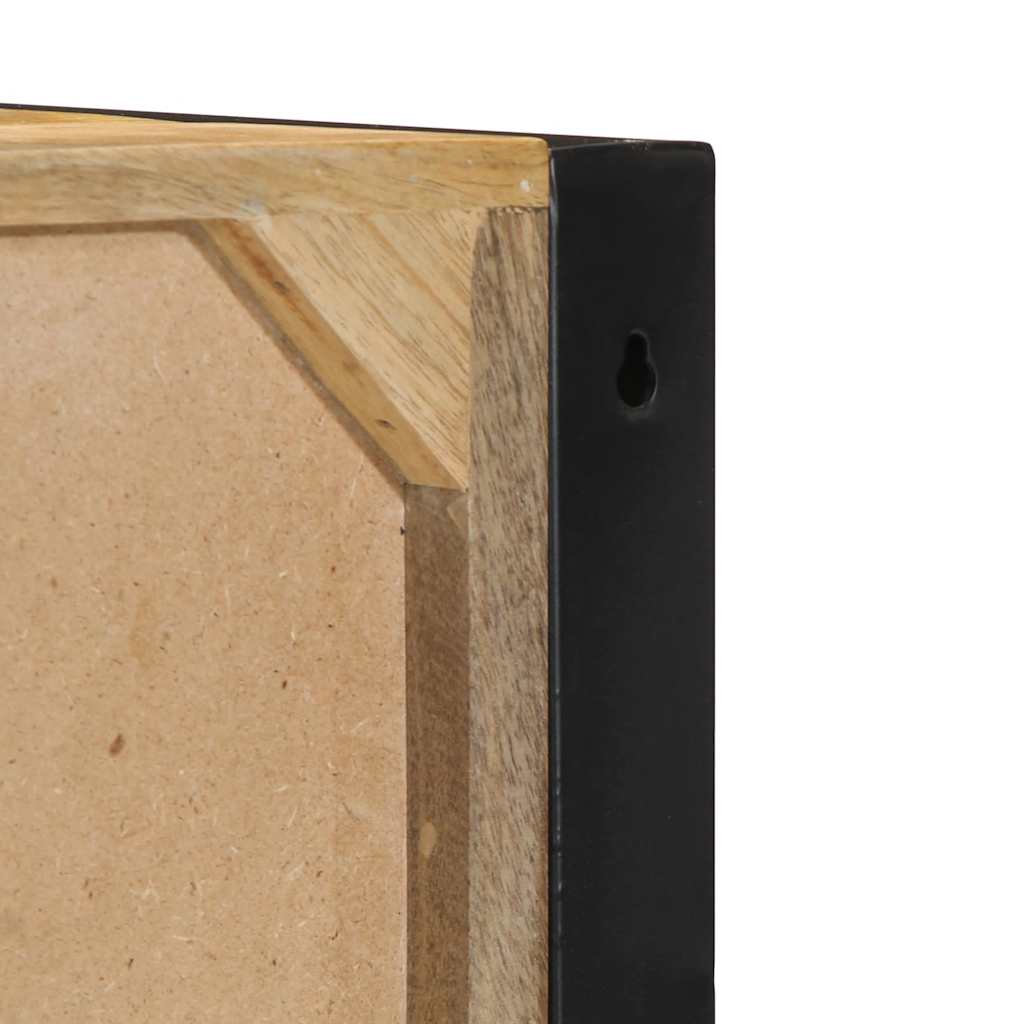 Bedside Cabinet 40X35X40 Cm Solid Rough Wood Mango