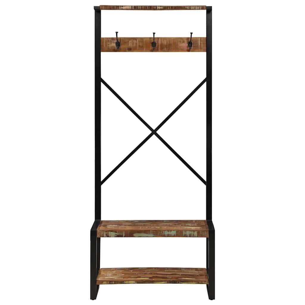 Clothes Rack 80X40X190 Cm Solid Wood Reclaimed