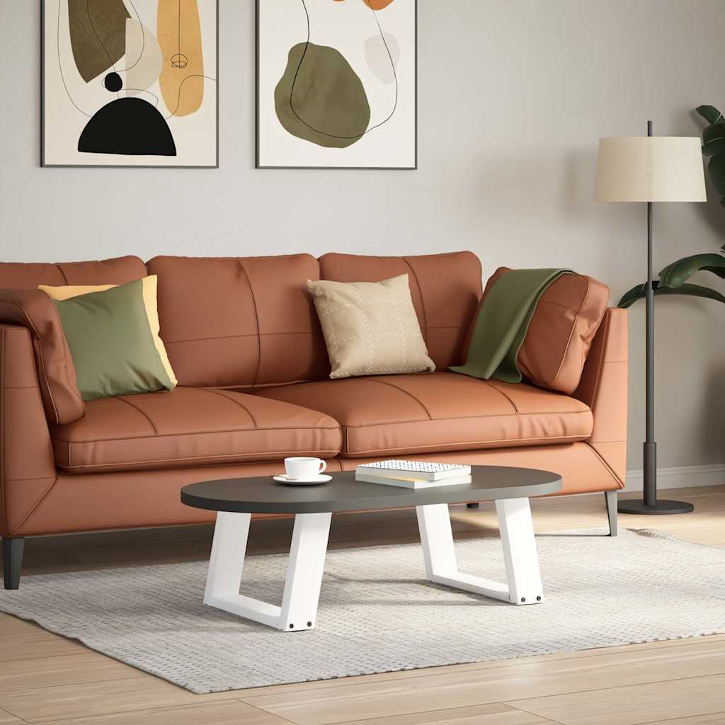 Coffee Table Legs U-Shaped 2 Pcs Steel