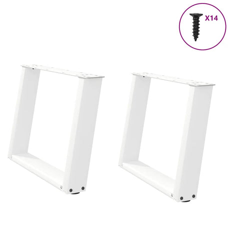 Coffee Table Legs U-Shaped 2 Pcs Steel