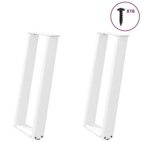 Coffee Table Legs U-Shaped 2 Pcs Steel