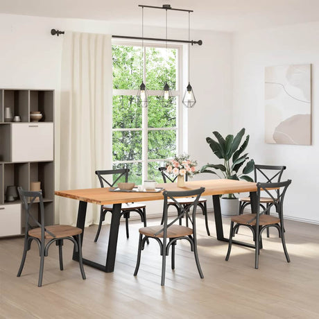 Coffee Table Legs U-Shaped 2 Pcs Steel