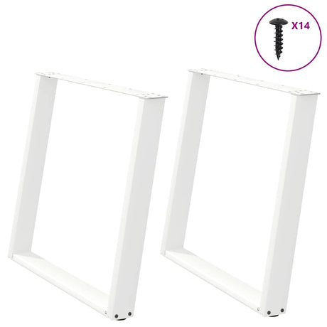Coffee Table Legs U-Shaped 2 Pcs Steel