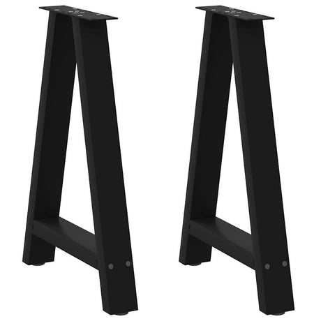 Coffee Table Legs A-Shaped 2 Pcs   Steel