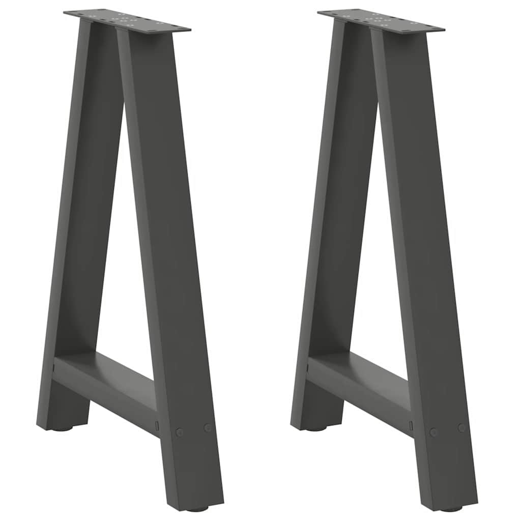 Coffee Table Legs A-Shaped 2 Pcs   Steel