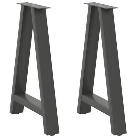 Coffee Table Legs A-Shaped 2 Pcs   Steel