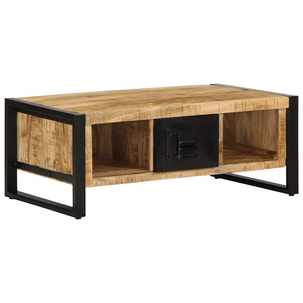 Coffee Table Multicolour 90X50X36 Cm Solid Wood Reclaimed