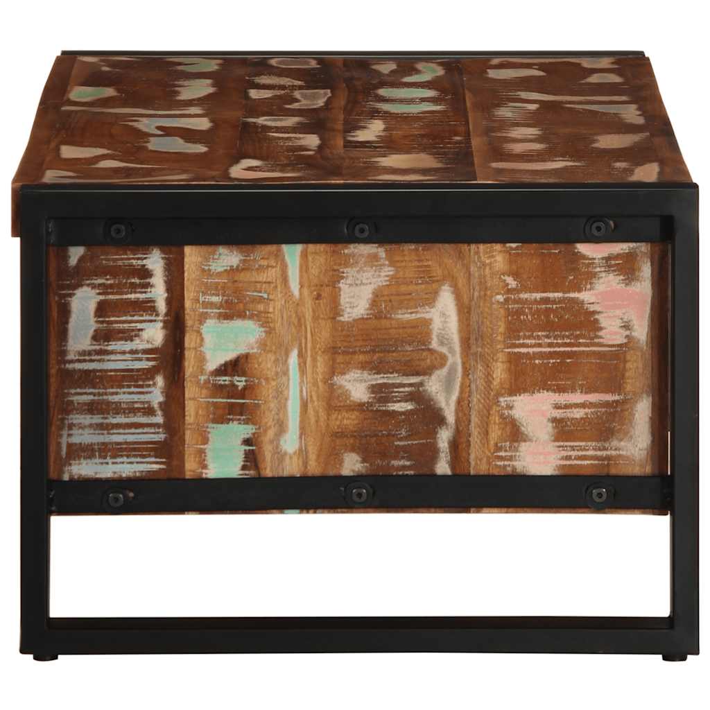 Coffee Table Multicolour 90X50X36 Cm Solid Wood Reclaimed