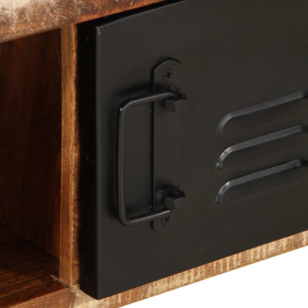 Coffee Table Multicolour 90X50X36 Cm Solid Wood Reclaimed