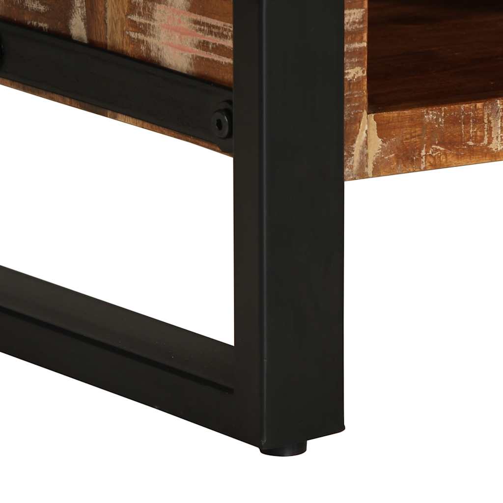 Coffee Table Multicolour 90X50X36 Cm Solid Wood Reclaimed