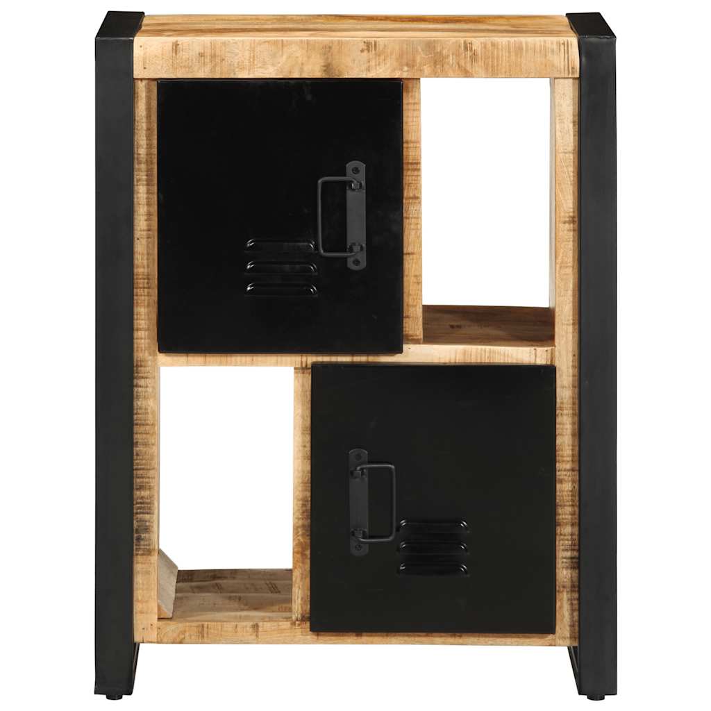 Sideboard 55X35X70 Cm Solid Rough Wood Mango