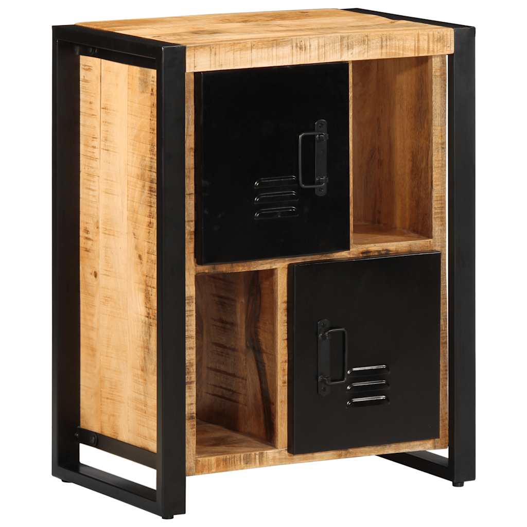 Sideboard 55X35X70 Cm Solid Rough Wood Mango