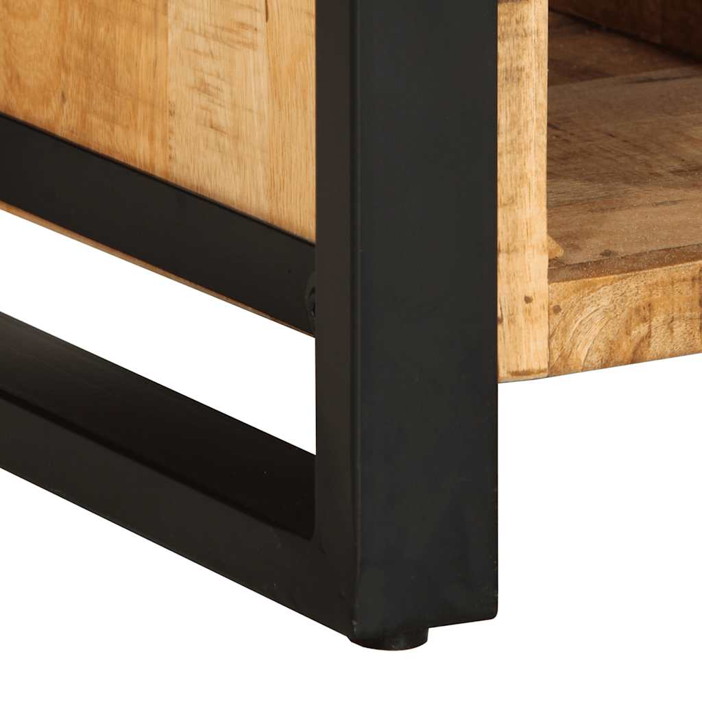 Sideboard 55X35X70 Cm Solid Rough Wood Mango