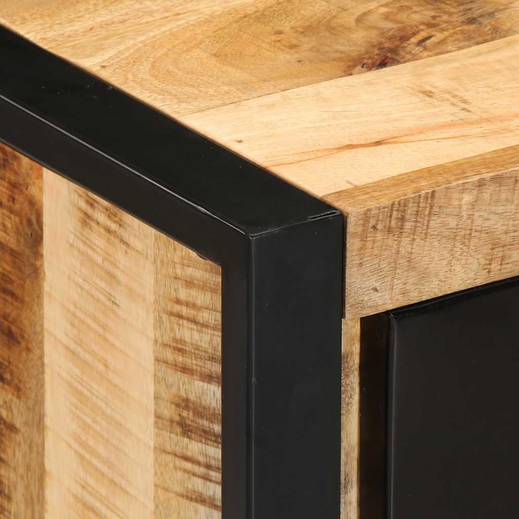 Drawer Cabinet 40X40X75 Cm Solid Rough Wood Mango