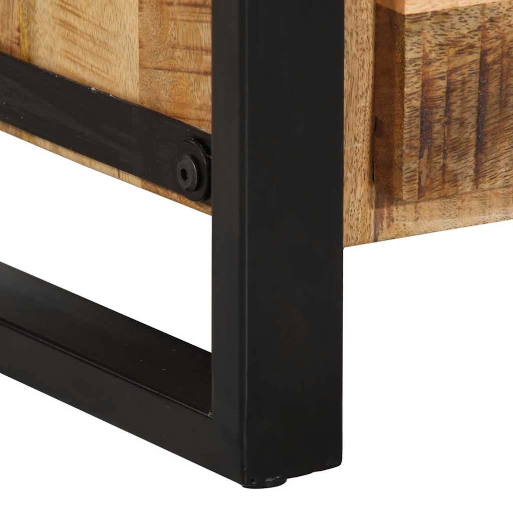 Drawer Cabinet 40X40X75 Cm Solid Rough Wood Mango