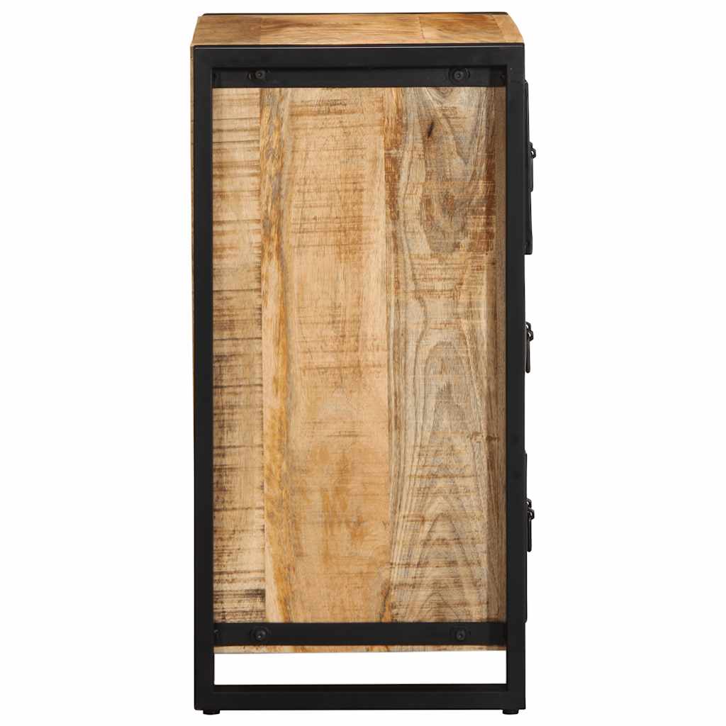 Drawer Cabinet 50X35X70 Cm Solid Rough Wood Mango
