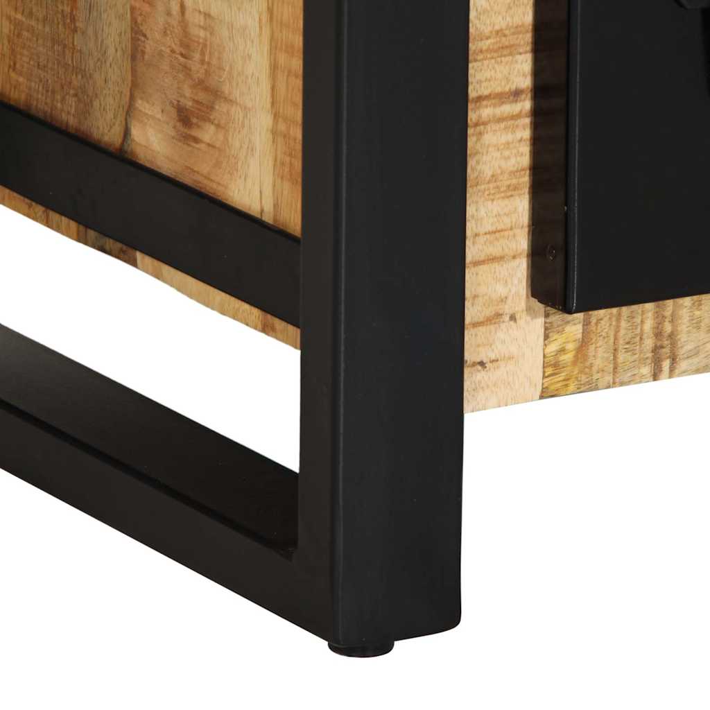 Sideboard 50X35X70 Cm Solid Rough Wood Mango