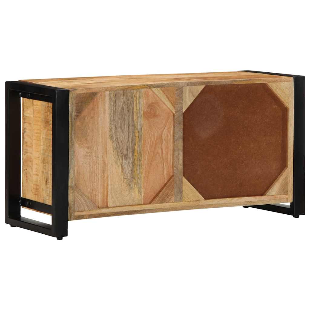Tv Cabinet 80X30X40 Cm Solid Rough Wood Mango