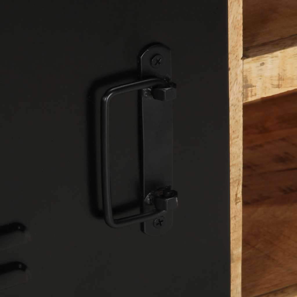 Tv Cabinet 80X30X40 Cm Solid Rough Wood Mango